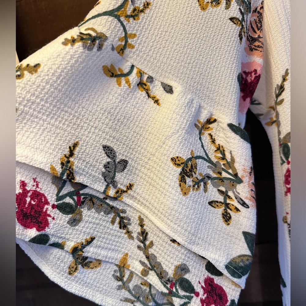 Chic Floral Midi Dress, sz XXL - Picture 3 of 6